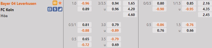 Leverkusen vs Cologne
