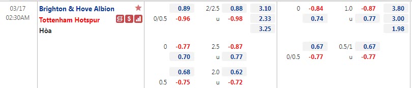 Brighton vs Tottenham