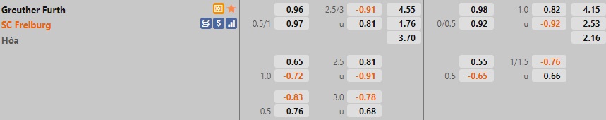 Greuther Furth vs Freiburg