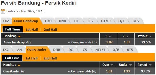 Persib Bandung vs Persik Kediri
