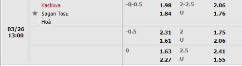 Kashiwa Reysol vs Sagan Tosu