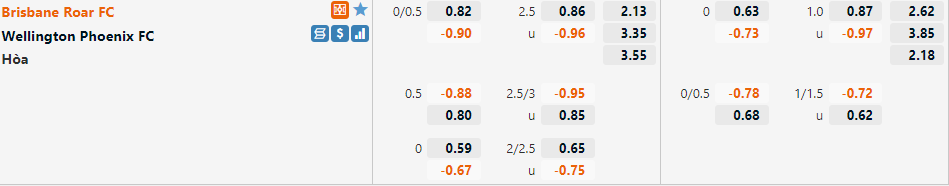 Brisbane Roar vs Wellington Phoenix