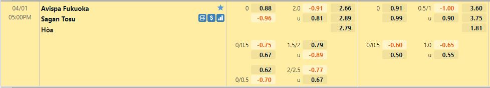 Avispa Fukuoka vs Sagan Tosu