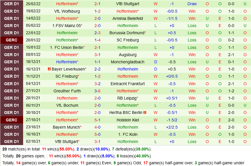 Cologne VS Hoffenheim