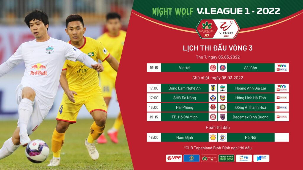 Vòng 3 V-League 2022 Vòng 3 V-League 2022