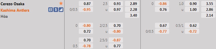 Cerezo Osaka vs Kashima Antlers