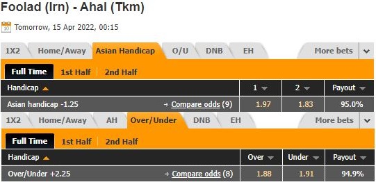 Foolad Khuzestan vs Ahal