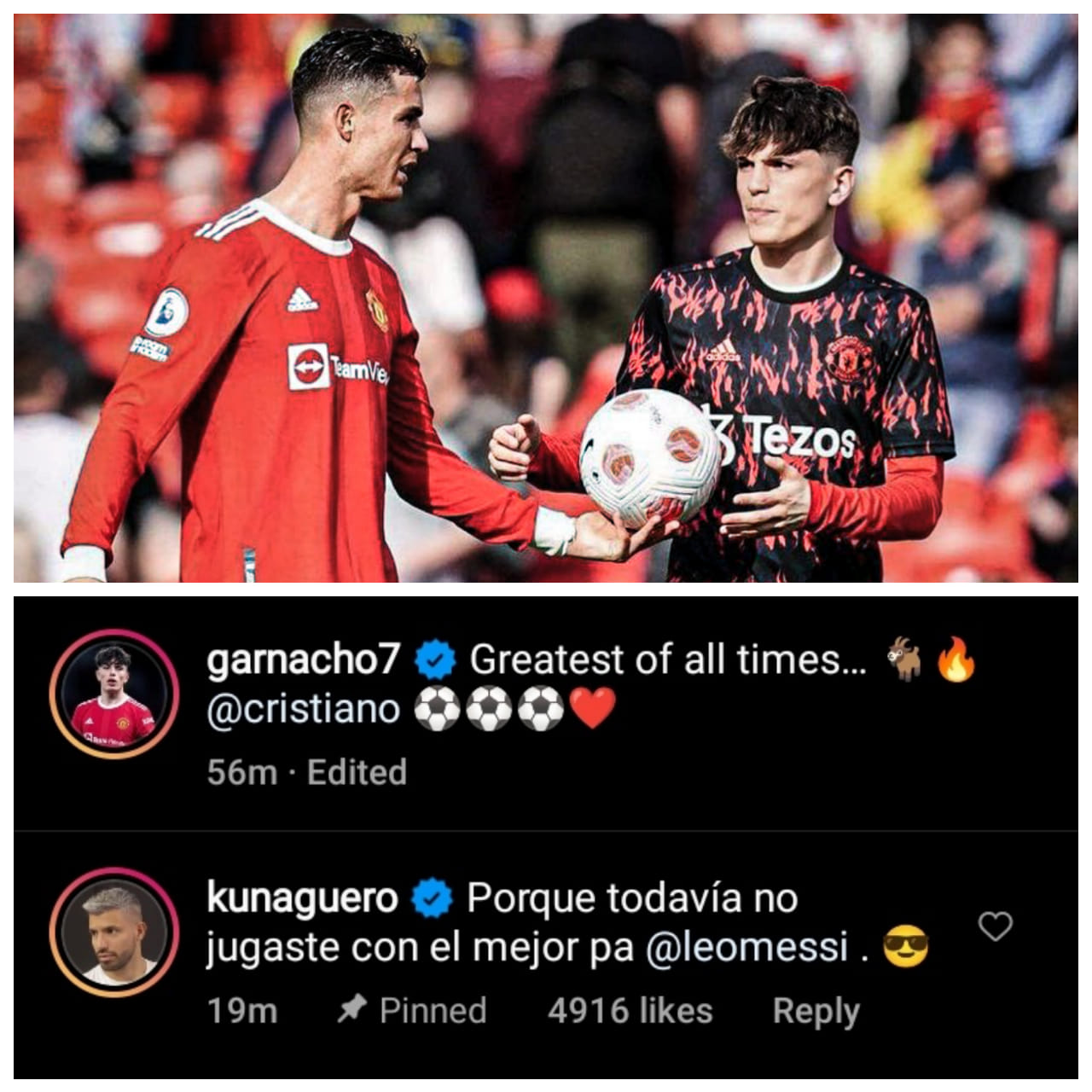 Aguero bênh Messi khi Ronaldo được khen hay nhất thế giới hình ảnh