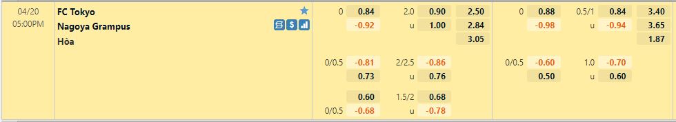FC Tokyo vs Nagoya Grampus