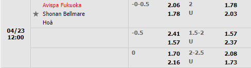 Avispa Fukuoka vs Shonan Bellmare