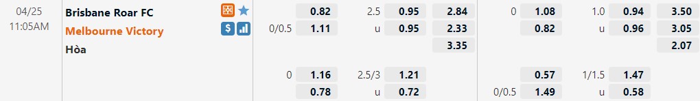 Brisbane Roar vs Melbourne Victory