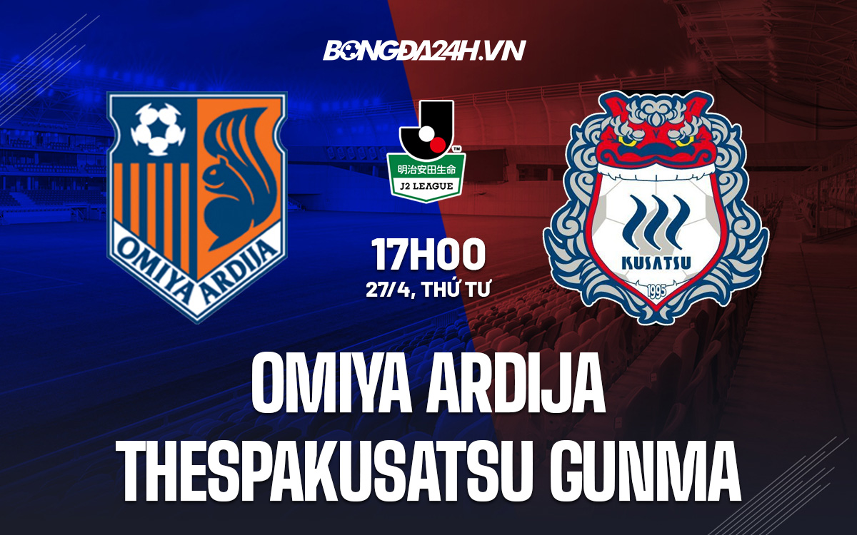Omiya Ardija vs Thespakusatsu Gunma