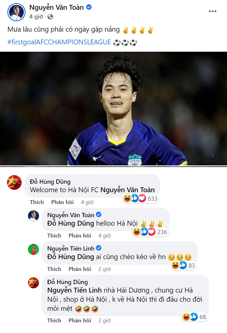 Văn Toàn được Hùng Dũng rủ về Hà Nội hình ảnh