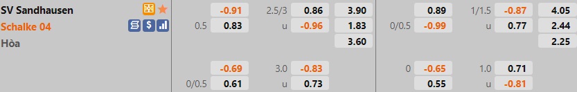 Sandhausen vs Schalke