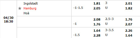 Ingolstadt vs Hamburger