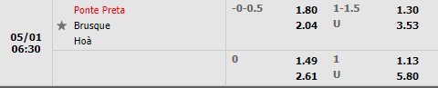 Ponte Preta vs Brusque