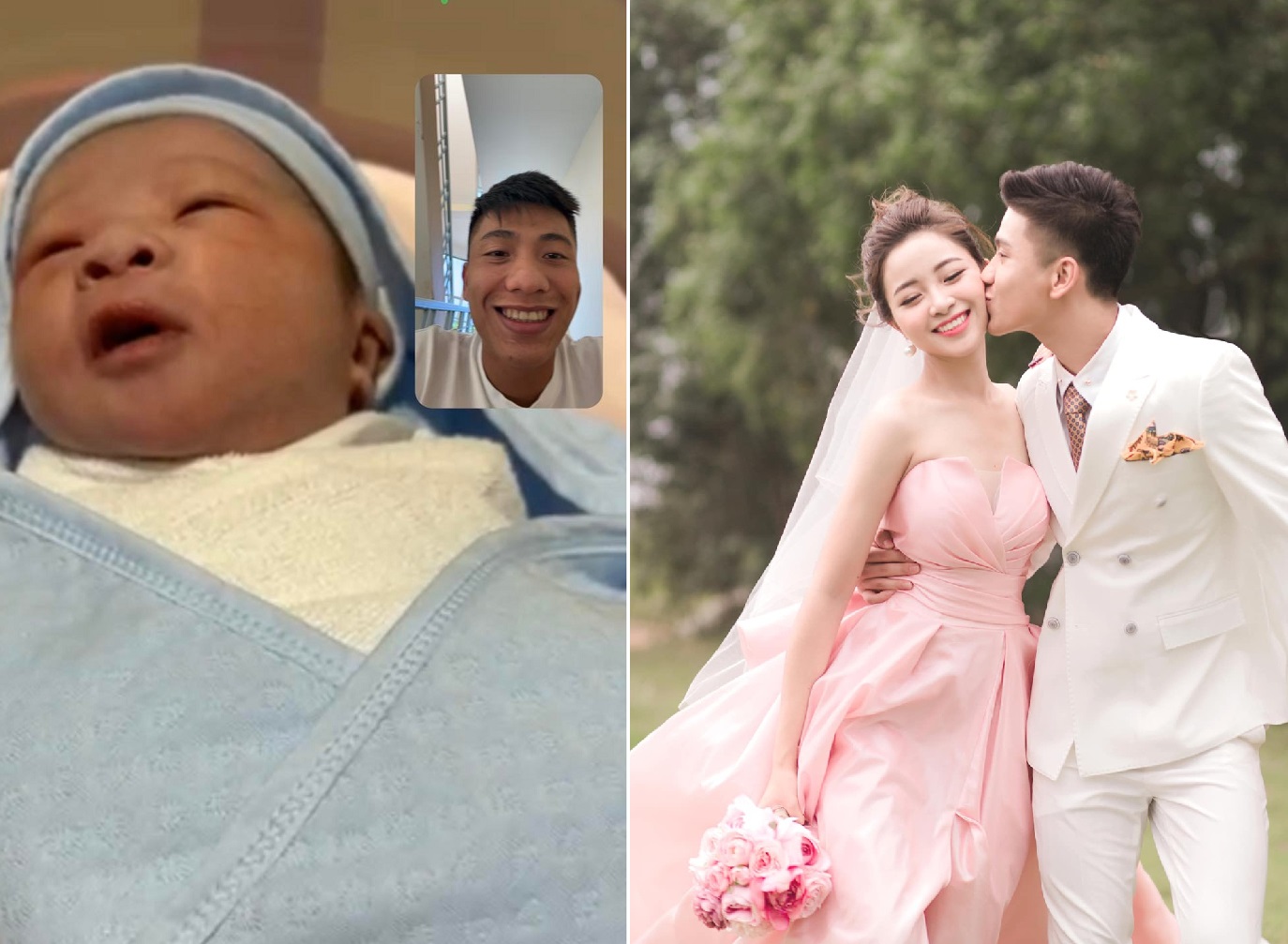 Phan Văn Đức khoe quý tử hình ảnh