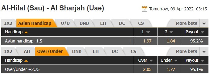 Al-Hilal vs Al-Sharjah