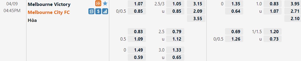 Melbourne Victory vs Melbourne City
