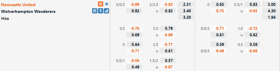 Newcastle vs Wolves Newcastle vs Wolves