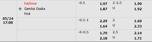Kashiwa Reysol vs Gamba Osaka