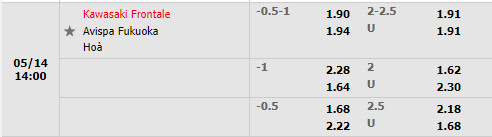Kawasaki Frontale vs Avispa Fukuoka