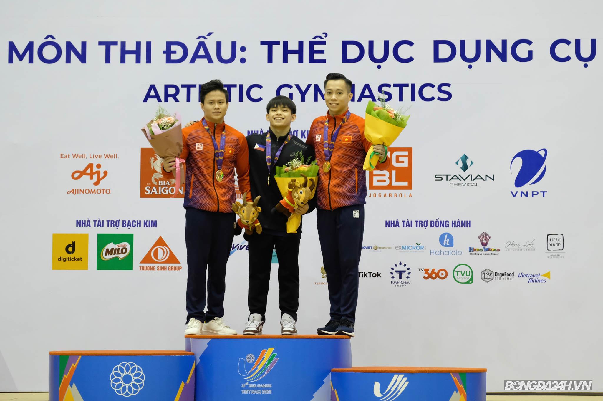 Carlos Yulo đánh bại Thanh Tùng, Khánh Phong để vô địch vòng treo SEA Games 31 15/5