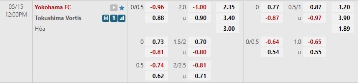 Soi kèo Yokohama vs Tokushima Vortis 155 Hạng 2 Nhật Bản 2022 hình ảnh