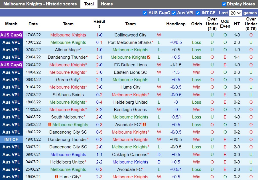 Melbourne Knights vs Dandenong City Melbourne Knights vs Dandenong City