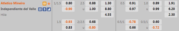 Atletico Mineiro vs Independiente del Valle