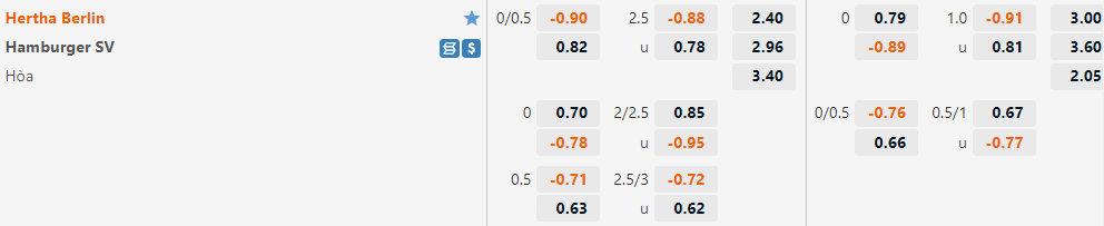 Hertha Berlin vs Hamburger