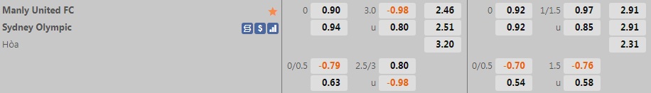 Manly United vs Sydney Olympic