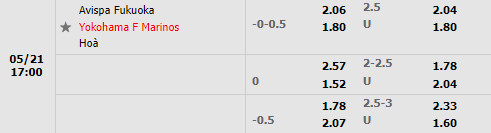 Avispa Fukuoka vs Yokohama Marinos