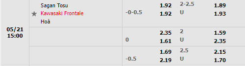 Sagan Tosu vs Kawasaki Frontale