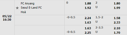 Anyang vs Seoul ELand