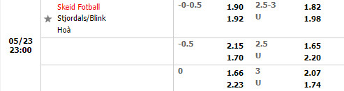 Skeid vs Stjoerdals Blink