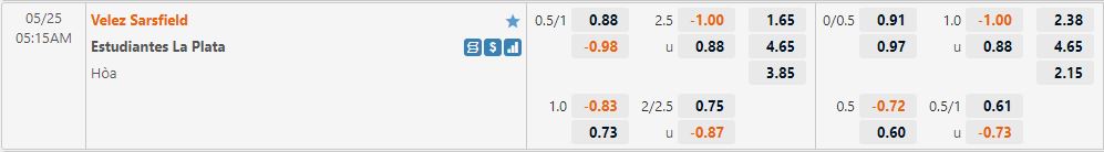 Velez Sarsfield vs Estudiantes