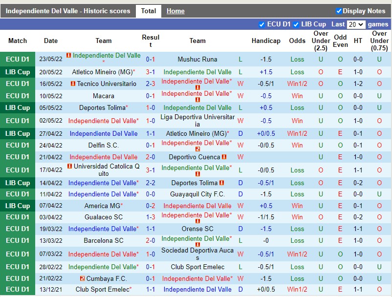 Independiente del Valle vs America Mineiro