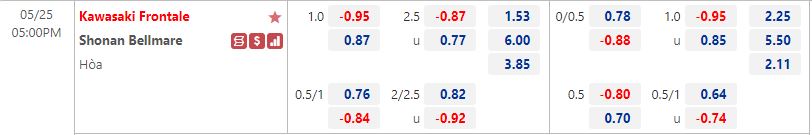 Kawasaki Frontale vs Shonan Bellmare