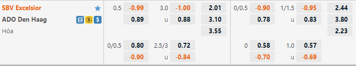 Excelsior vs ADO Den Haag