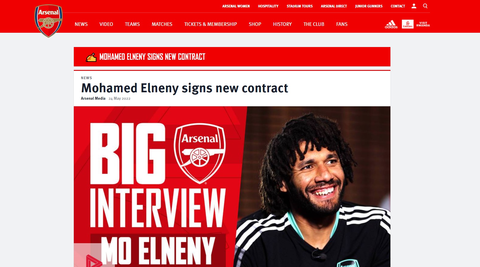 Arsenal gia hạn với Mohamed Elneny hình ảnh Arsenal gia hạn với Mohamed Elneny hình ảnh