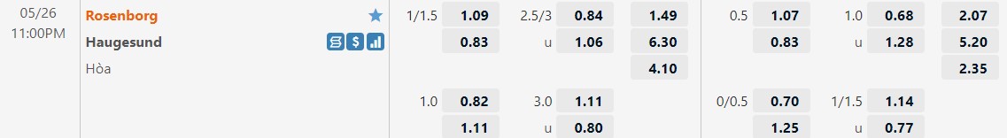 Rosenborg vs Haugesund