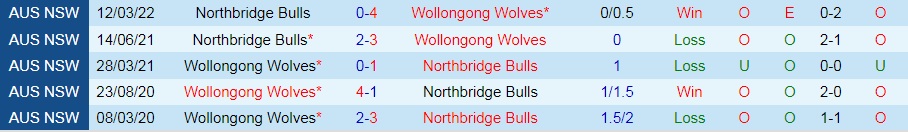 Wollongong Wolves vs Northbridge Bulls