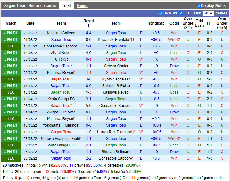 Sagan Tosu vs Gamba Osaka