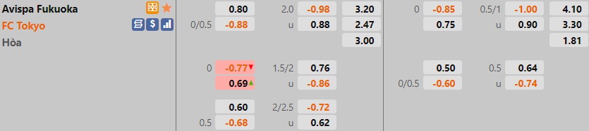 Avispa Fukuoka vs Tokyo