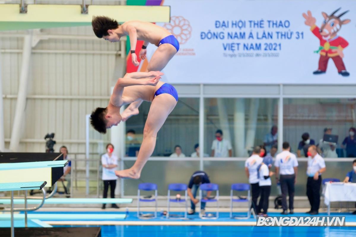 Tùng Dương, Thế Anh nội dung Đôi nam nhảy cầu mềm 3m 8/5