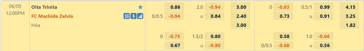 Oita Trinita vs Machida Zelvia Oita Trinita vs Machida Zelvia