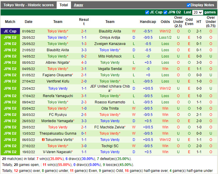 Yokohama vs Tokyo Verdy
