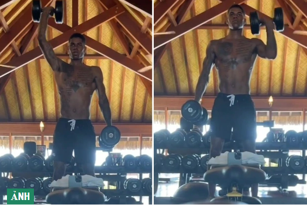 Marcus Rashford no luc tap luyen ngay ca trong ky nghi