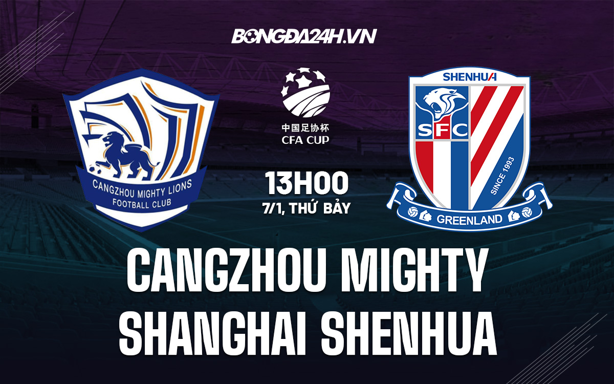Cangzhou Mighty vs Shanghai Shenhua